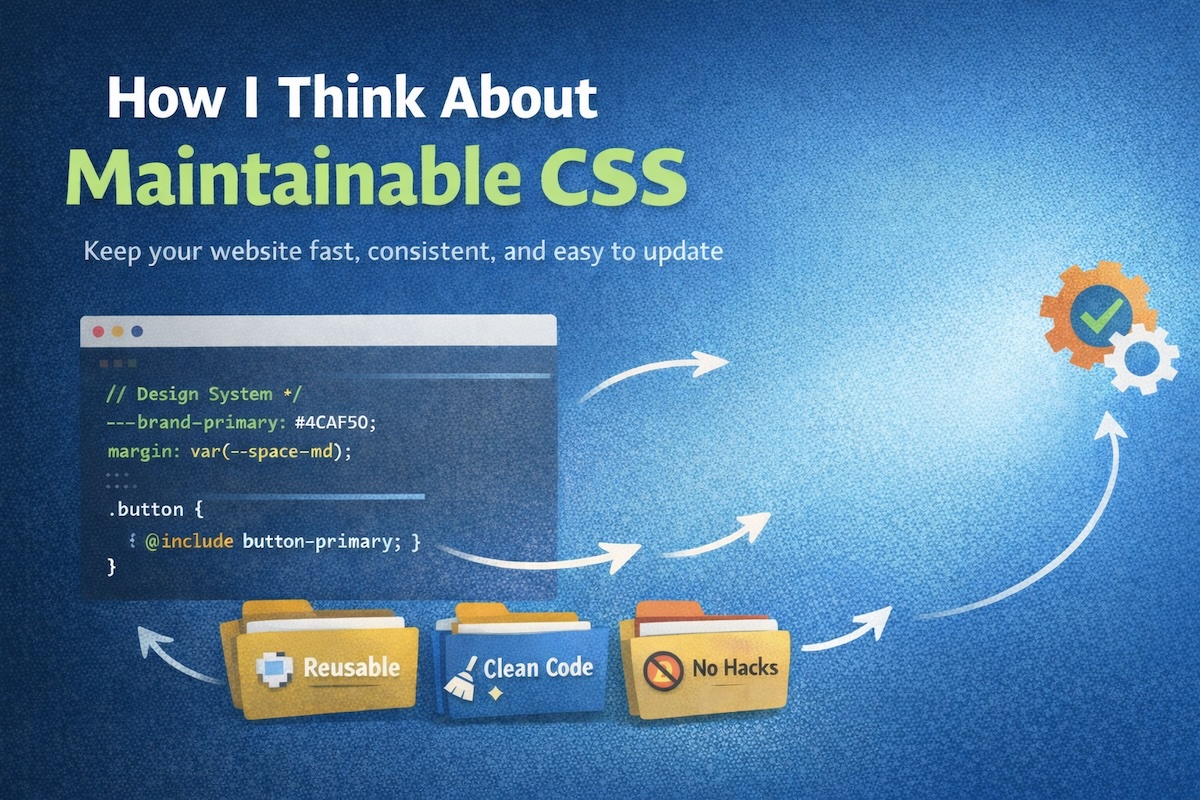 How I think about maintainable CSS