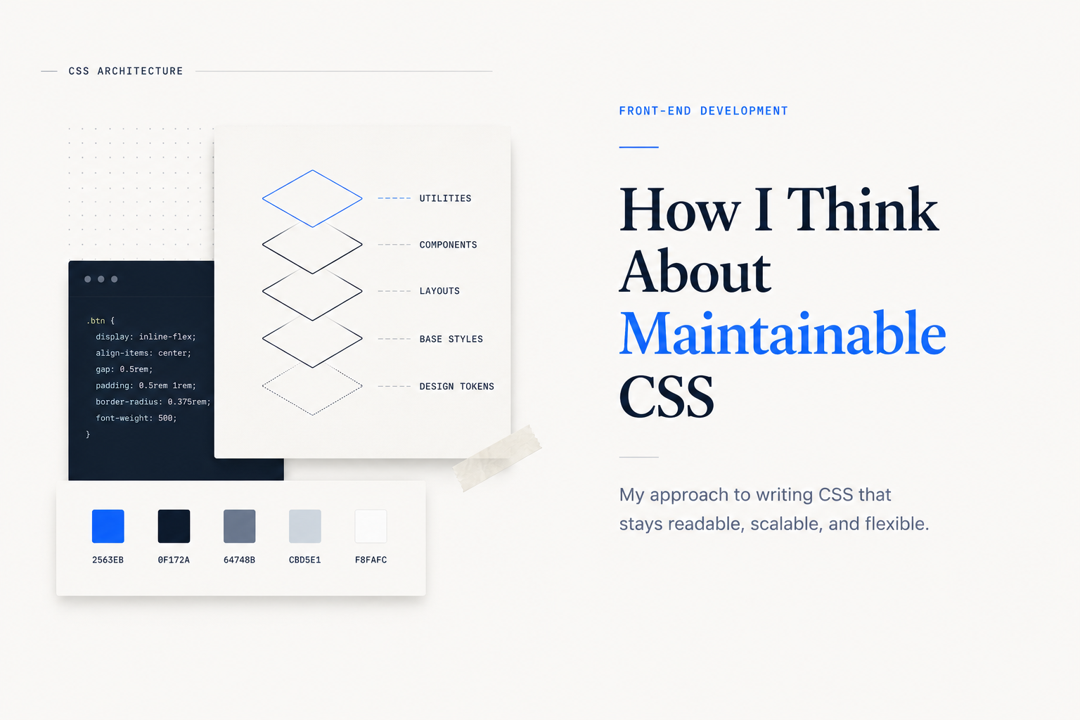 How I think about maintainable CSS